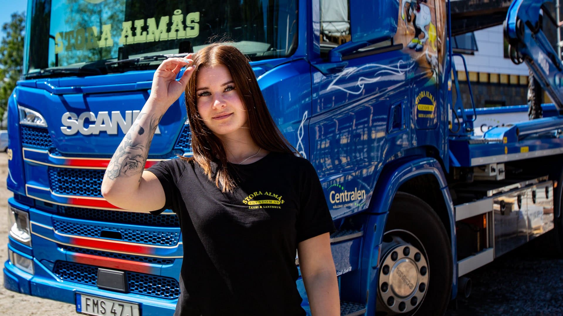 Sarita har fullt fokus på bygglogistikens avfall