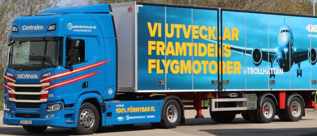 Centralen kör med el